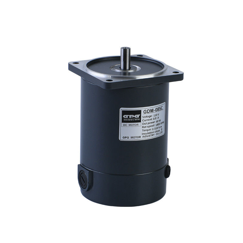 80mm Elektrikli Dc Motorlar 12v 30w Dc Motor Yuvarlak Mil Anahtar Mili