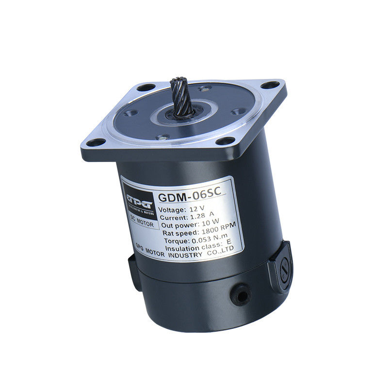 20W DC MOTOR 60MM 12V 24V KARE FLANŞLI ELEKTRİKLİ DC MOTORLAR 1800 3200RPM YUVARLAK ŞAFT ANAHTAR MİLİ FIRÇASI DC MOTOR