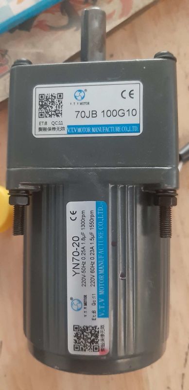 Soya Fasulyesi Süt Makinesi için YN70-20 70JB20G10 3 Fazlı Küçük Ac Dişli Motor